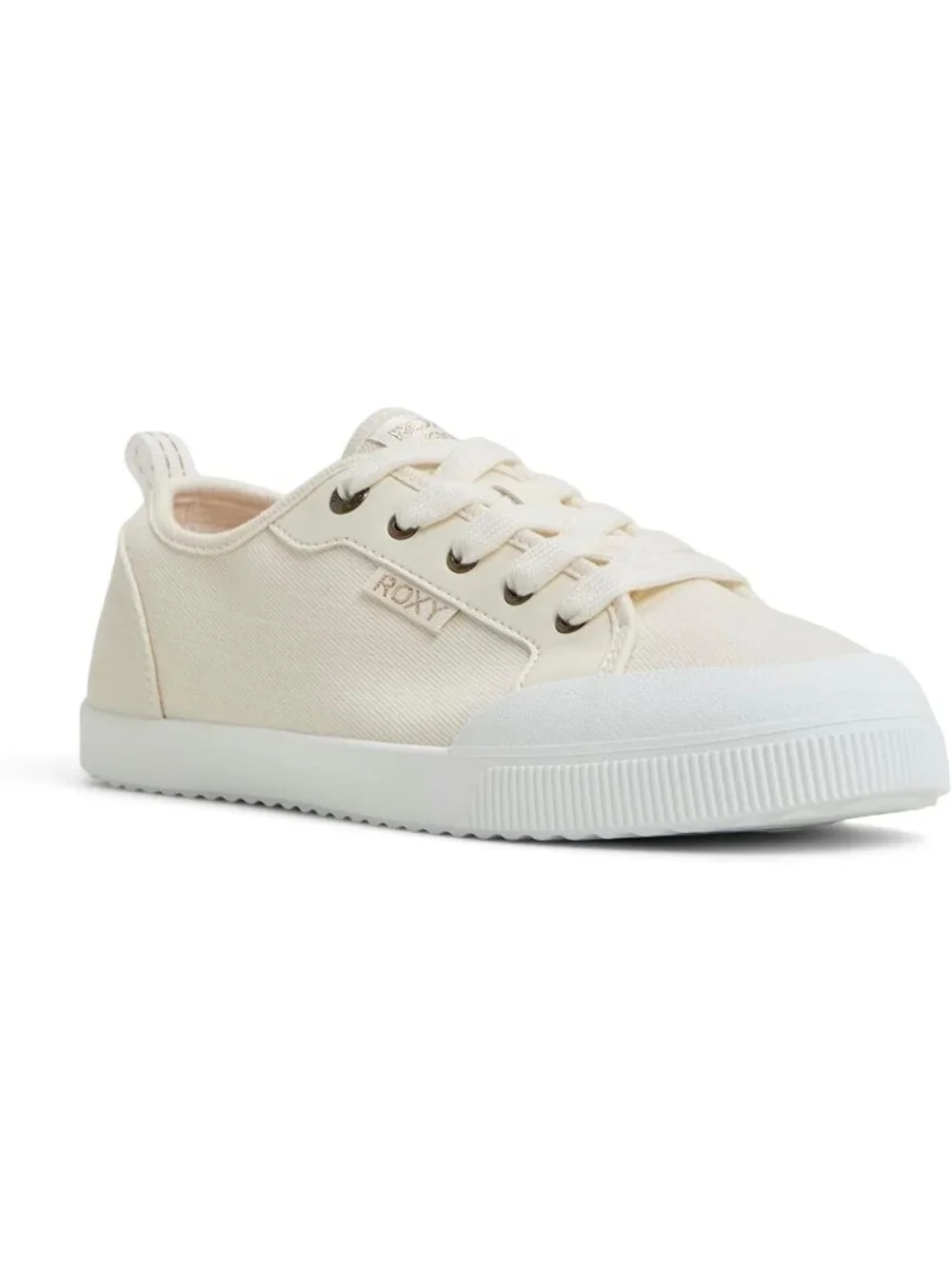 Women's Cream Lightweight Low Top Lace Up Casual Fashion Shorebreak Sneakers